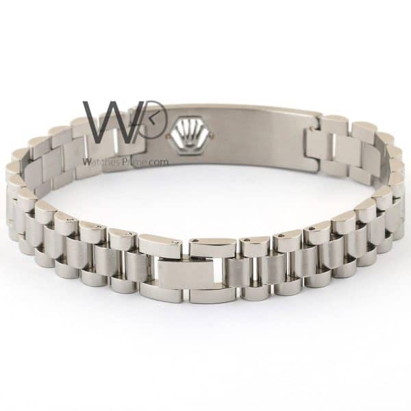 Rolex metal silver men bracelet | Watches Prime   