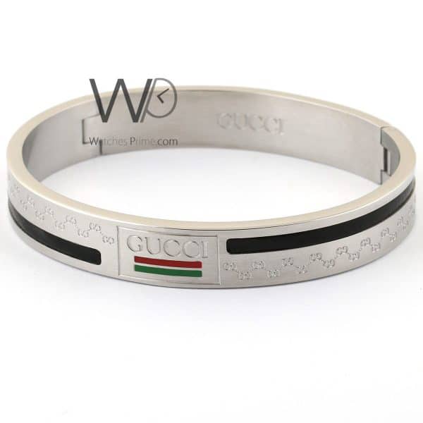 Gucci metal silver men's bracelet | Watches Prime   