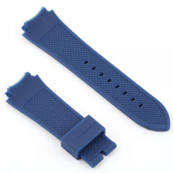 Guess Blue Rubber Watch Strap | Watches Prime