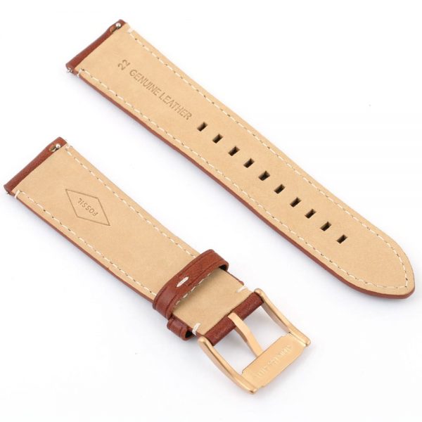 Fossil Watch Strap Leather Brown | Watches Prime