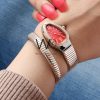 Bvlgari Women's Watch with Red Dial | Watches Prime