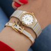 OMEGA WATCH WHITE WITH STAINLESS STEEL BELT | Watches Prime