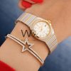 OMEGA WATCH WHITE WITH STAINLESS STEEL BELT | Watches Prime