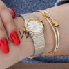 OMEGA WATCH WHITE WITH STAINLESS STEEL BELT | Watches Prime