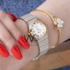OMEGA WATCH WHITE WITH STAINLESS STEEL BELT | Watches Prime