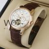 Patek philippe watch with leather brown 3076