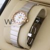 OMEGA WATCH WHITE WITH STAINLESS STEEL BELT | Watches Prime OMEGA WATCH WHITE WITH STAINLESS STEEL BELT | Watches Prime