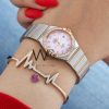 OMEGA STAINLESS STEEL SILVER& ROSE GOLD BELT | Watches Prime