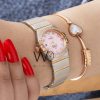 OMEGA STAINLESS STEEL SILVER& ROSE GOLD BELT | Watches Prime