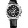 1513178 hugo boss watch men black leather ikon