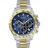 1513767 hugo boss watch men silver gold metal hero sport