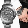 Fossil Grant Gunmetal FS5256 | Watches Prime Fossil Grant Gunmetal FS5256 | Watches Prime