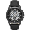 Me3028 fossil watch men black leather grant