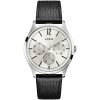 W1041g4 guess watch men black leather regent