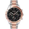 1513584 hugo boss watch men silver rose gold metal talent