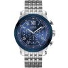 U1104g3 guess watch men silver blue metal anchor