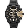 Dz4338 diesel watch men black metal mega chief
