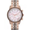 Mk5642 michael kors watch women rose gold silver metal ritz