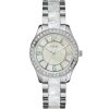 W0074l1 guess watch women silver white metal goddess