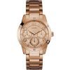 W0778l3 guess watch for women rose gold metal studio