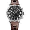 1791049 tommy hilfiger watch men brown leather trent