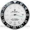 Rolex wall clock gmt master ii series white dial black bezel