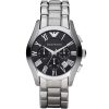 Ar0673 emporio armani watch men silver metal stainless steel valente