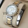 Michael Kors Chronograph Two tone Metal Belt | Watches Prime