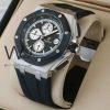 Audemars Piguet Black Dial Black Rubber Belt | Watches Prime