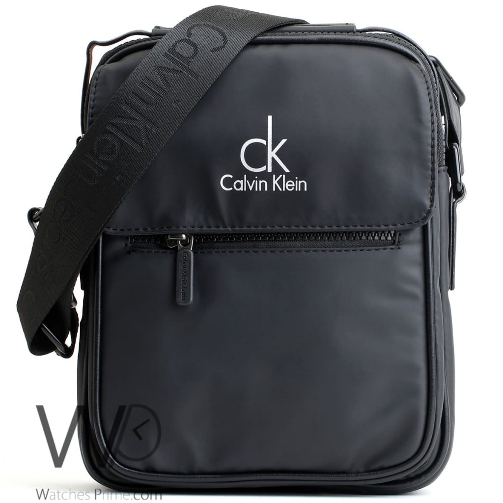شنطة كروس رجالي اسود كالفن كلاين واتشز برايم