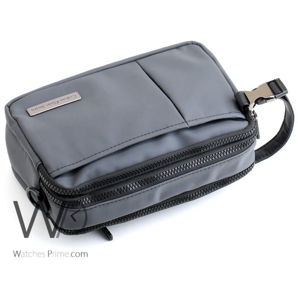 Calvin Klein CK gray Handbag for men | Watches Prime
