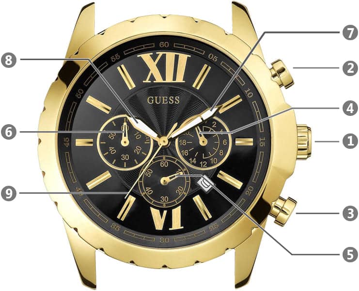 guess watch manual