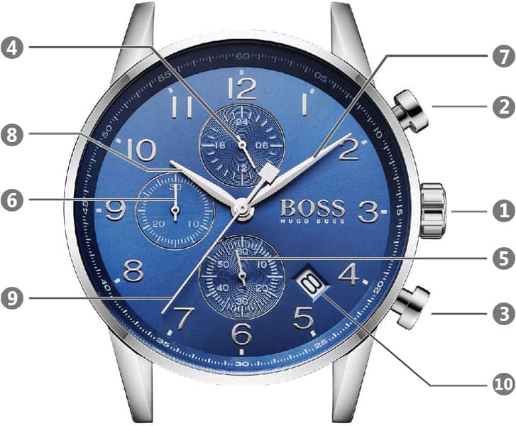 ساعة هوجو بوس رجالية نافيجيتور 1513498 | واتشز برايم