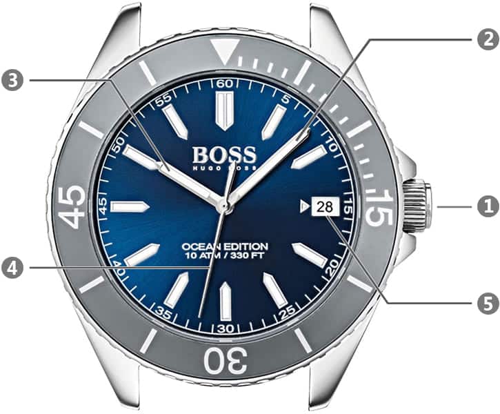 Hugo Boss Men's Ocean Edition Watch 1513571 | Watches Prime