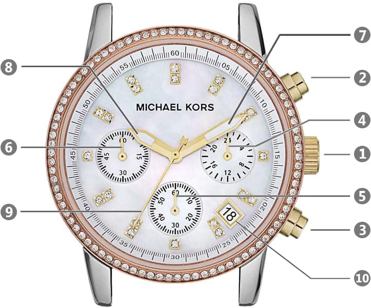 ساعة مايكل كورس حريمي ريتز MK5650 | واتشز برايم