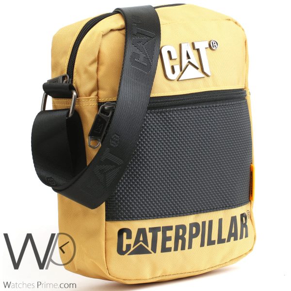 Caterpillar yellow cross body bag for men | Watches Prime