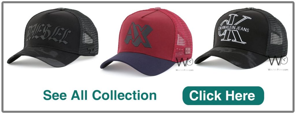 Diesel black baseball cap for men | Watches Prime