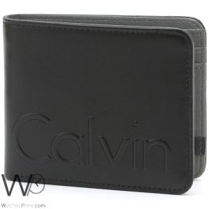 Calvin Klein Jeans Wallet Black Leather Men | Watches Prime