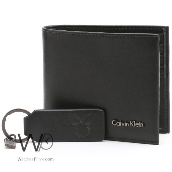 Calvin klein black wallet and keychain men | Watches Prime