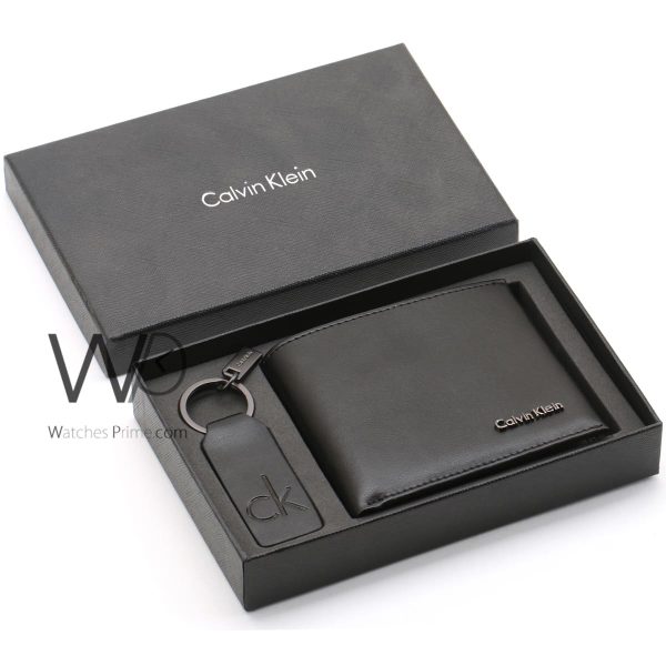 Calvin klein black wallet and keychain men | Watches Prime