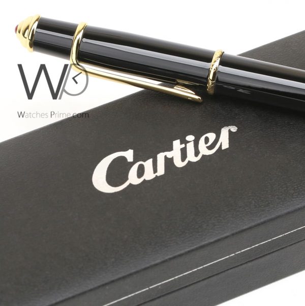 Cartier black ball point ink pen | Watches Prime