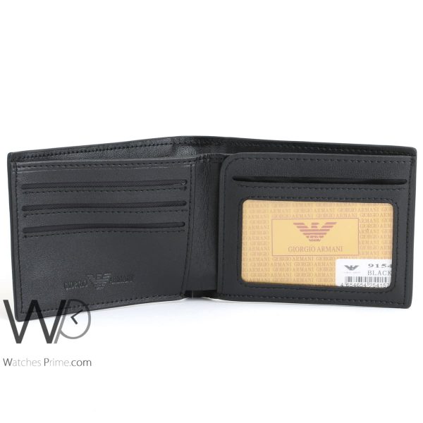 Giorgio Armani wallet for men black | Watches Prime