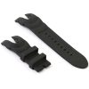 Black invicta reserve rubber watch strap