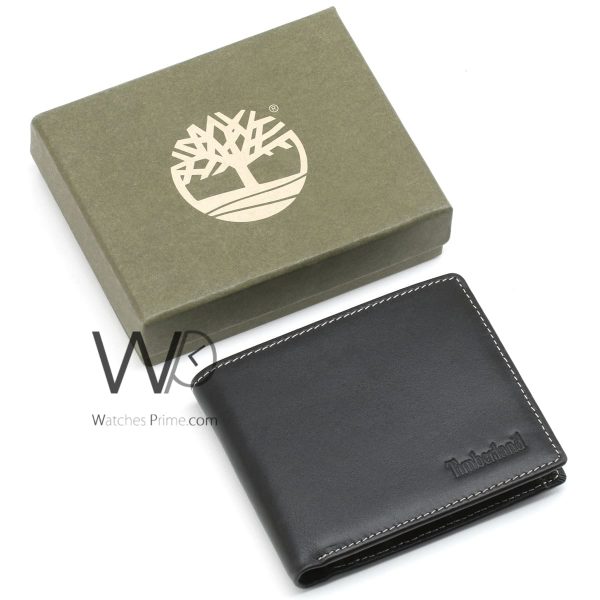 Timberland leather black wallet for men | Watches Prime