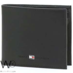 Tommy Hilfiger wallet for men black | Watches Prime