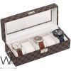 5 Grids Watch Storage Box Brown Leather | Watches Prime