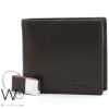 Brown calvin klein wallet for men with keychain