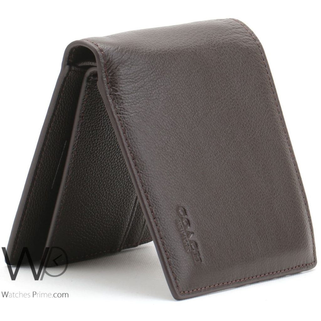 Coach brown wallet leather for men Watches Prime