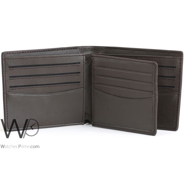Tommy Hilfiger brown leather wallet for men | Watches Prime