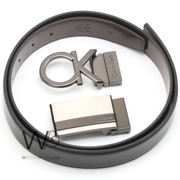 Calvin Klein CK belt for men 2 buckle | Watches Prime